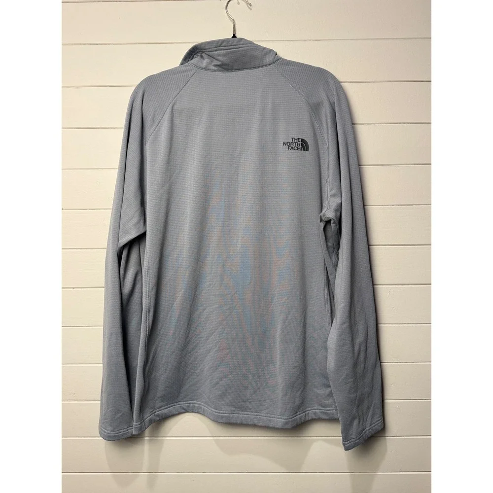 The North Face Mens Gray 1/4 Zip Long Sleeve‎ Pullover XL
